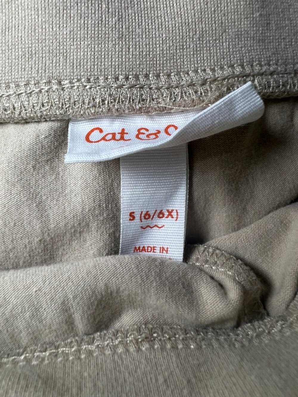 Cat & Jack Girls School Uniform Knit Skorts Lot of 2 Khaki Tan Size S (6/6X) - Picture 4 of 5
